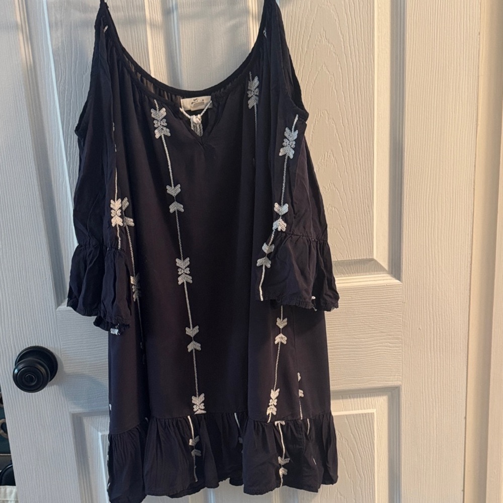 Beach By Exist Black Floral Swim Coverup